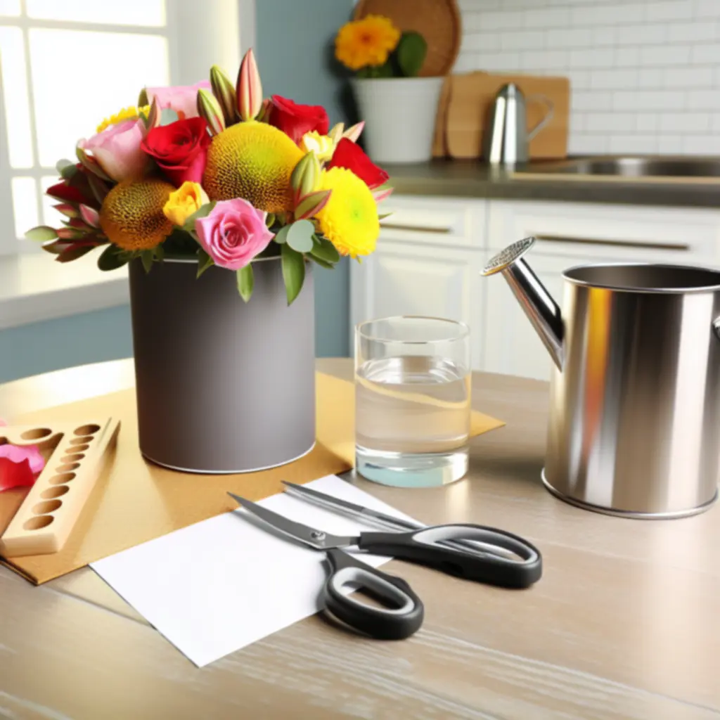 Virágcsokor gondozási útmutató illusztratív ábrákkal