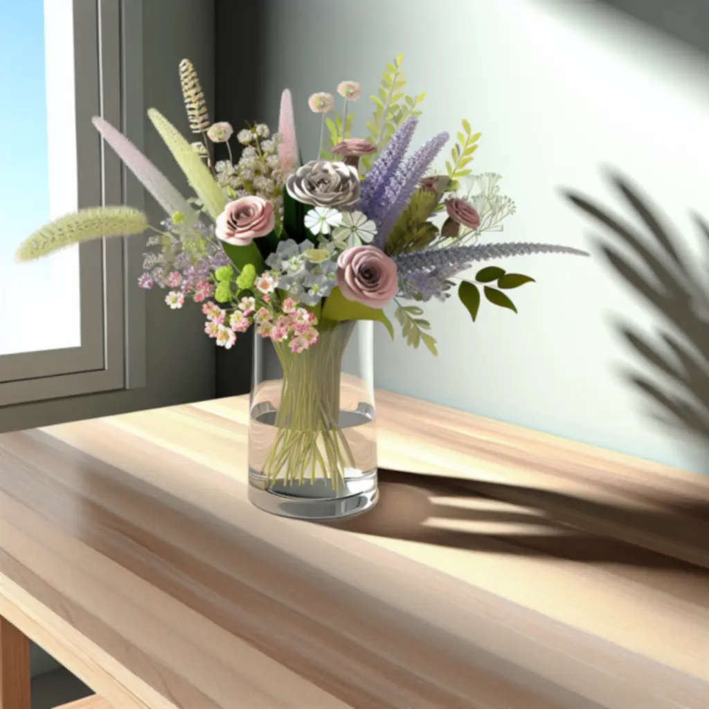 Szezonális virágkompozíció városi környezetben